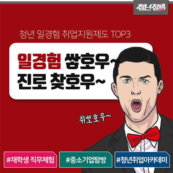 일경험 지원제도 TOP3 (청년들에게 다양한 직무경험을 제공하는 대표적인 일경험 지원제도 TOP3)